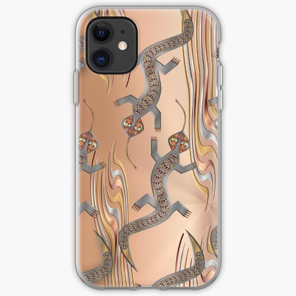 COPPER LIZARD 222. iPhone Soft Case