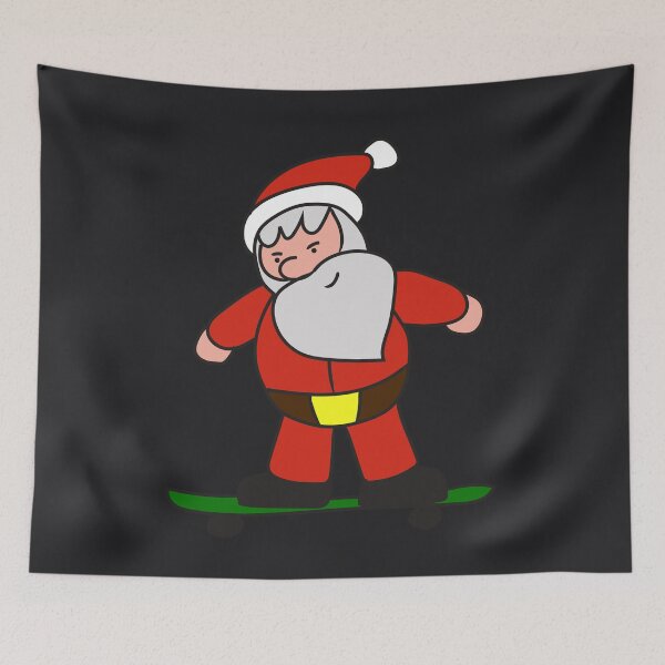 Item preview, X-mas Santa Claus On Skateboard | Cute Holiday Gift designed and sold by melsens.