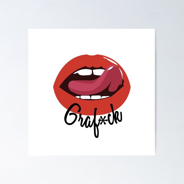 Louis Vuitton Red Lips Image - Framed wall art - White Splash