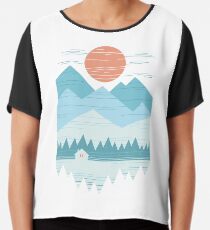 Cabin In The Snow Chiffon Top