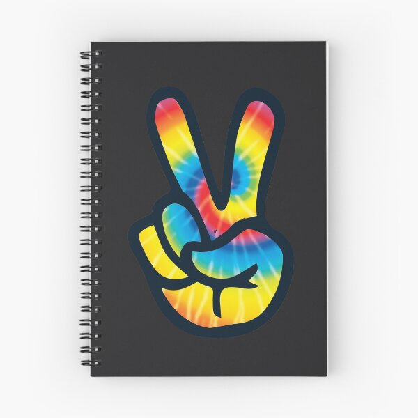 Item preview, Tie Dye Peace Sign Hand Design | V Symbol 60s 70s 80s Art designed and sold by melsens.