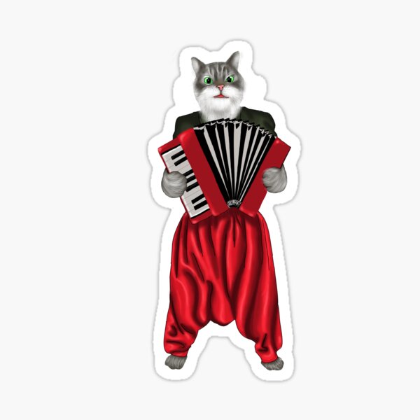 Cat Wearing Pants Stickers for Sale