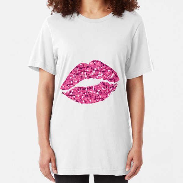 Shirts and hoodies with beautiful lips on them Slim Fit T-Shirt