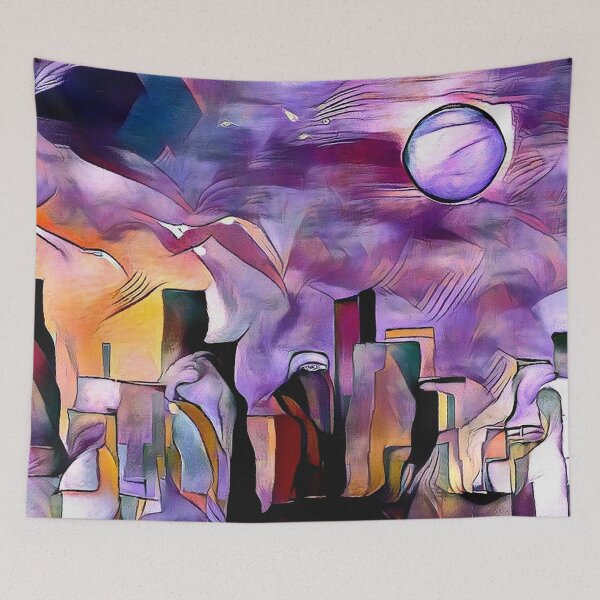 Item preview, Colorful city silhouettes designed and sold by rolffimages.