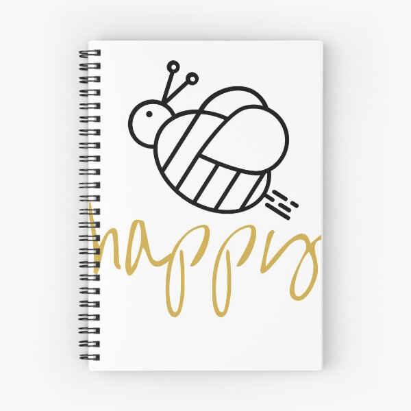 Item preview, bee happy designed and sold by Bug & Brush.