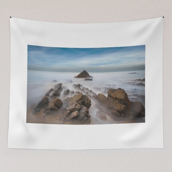 Item preview, jagged rocks and smooth sea's at Sandymouth beach designed and sold by eddiej.