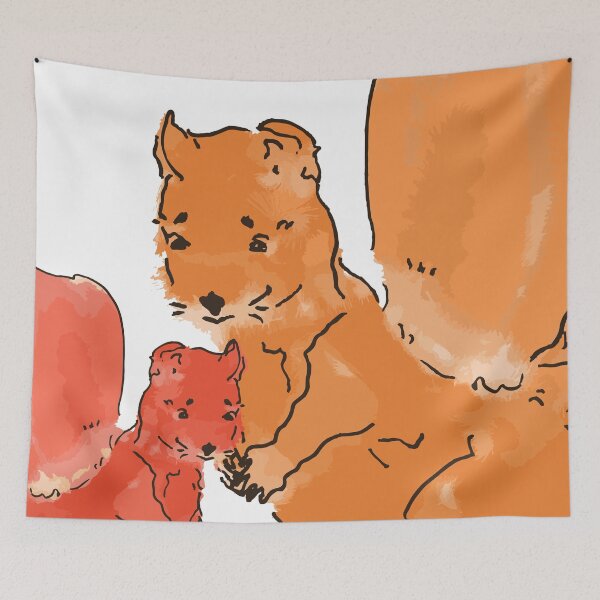 Item preview, Squirrel Family designed and sold by stringerthings.