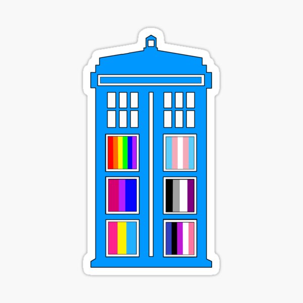 Queer Tardis Sticker