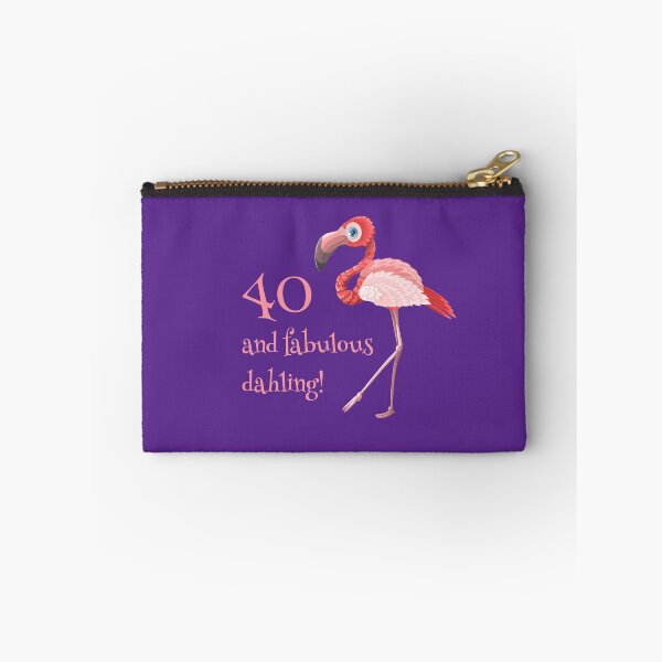 Item preview, 40 and fabulous dahling funny 40th birthday flamingo designed and sold by NaughtyGoose.