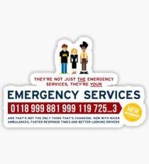 IT Crowd - Emergency Services Sticker