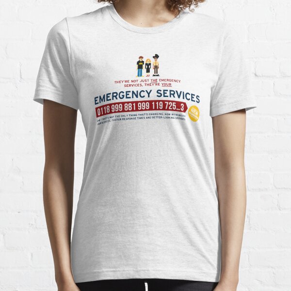 Wenn Sie 999 wählen, erhalten Sie keinen Notdienst ...
Holen Sie sich dieses Shirt (oder diesen Aufkleber), um Sie an die neue Nummer zu erinnern! Essential T-Shirt