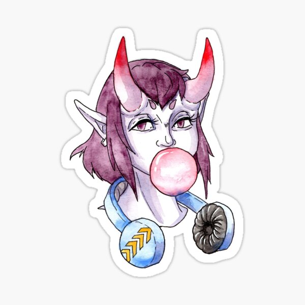 Urban Demon Girl Sticker