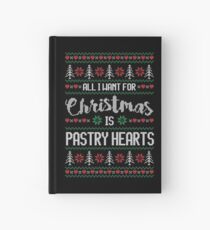 All I Want For Christmas Is Pastry Hearts Ugly Christmas Sweater Notizbuch