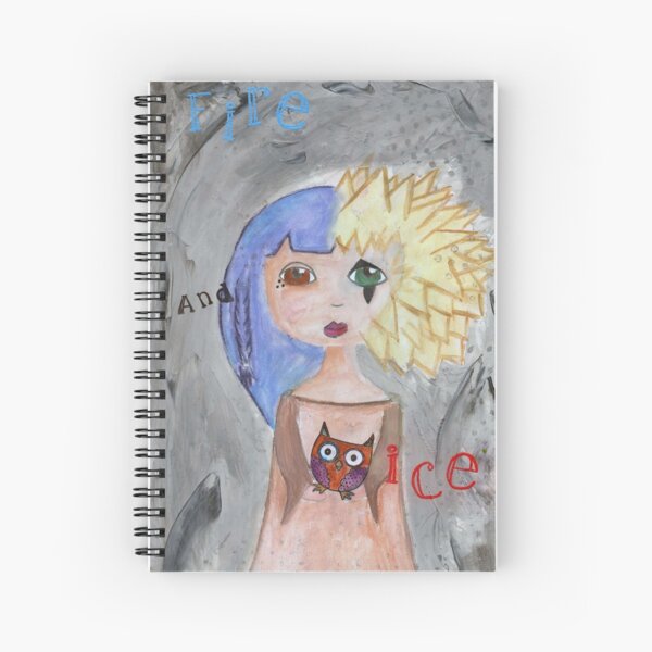 Fire and Ice Spiral Notebook