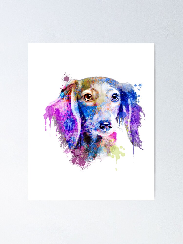 dachshund watercolor painting