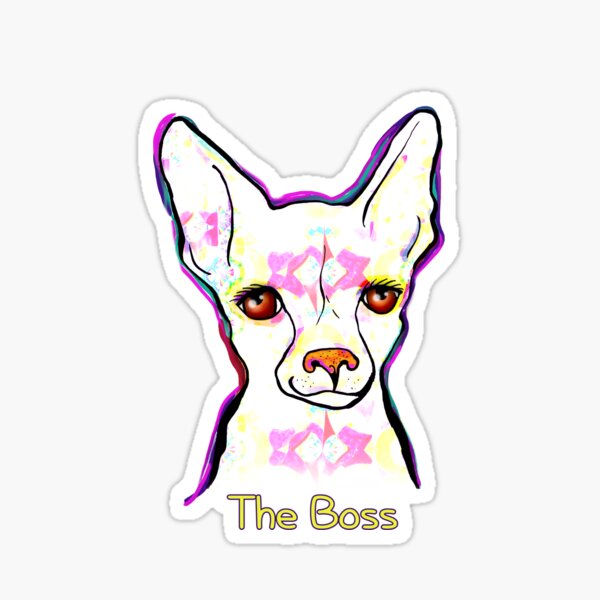 Dog Boss Sticker