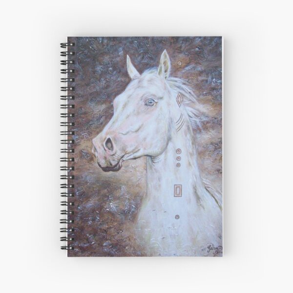 Habib Shael -- Akhal Teke Stallion Spiral Notebook