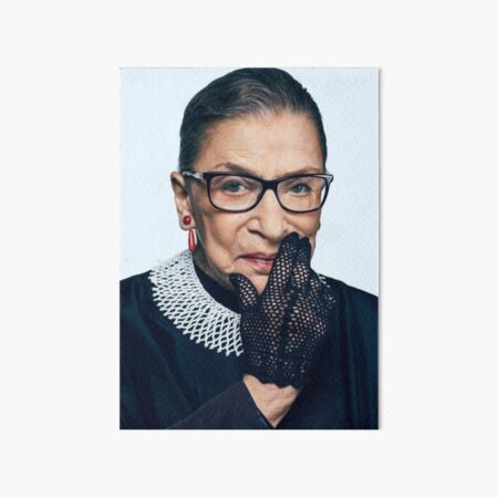 Ruth Bader Ginsburg Art Board Print