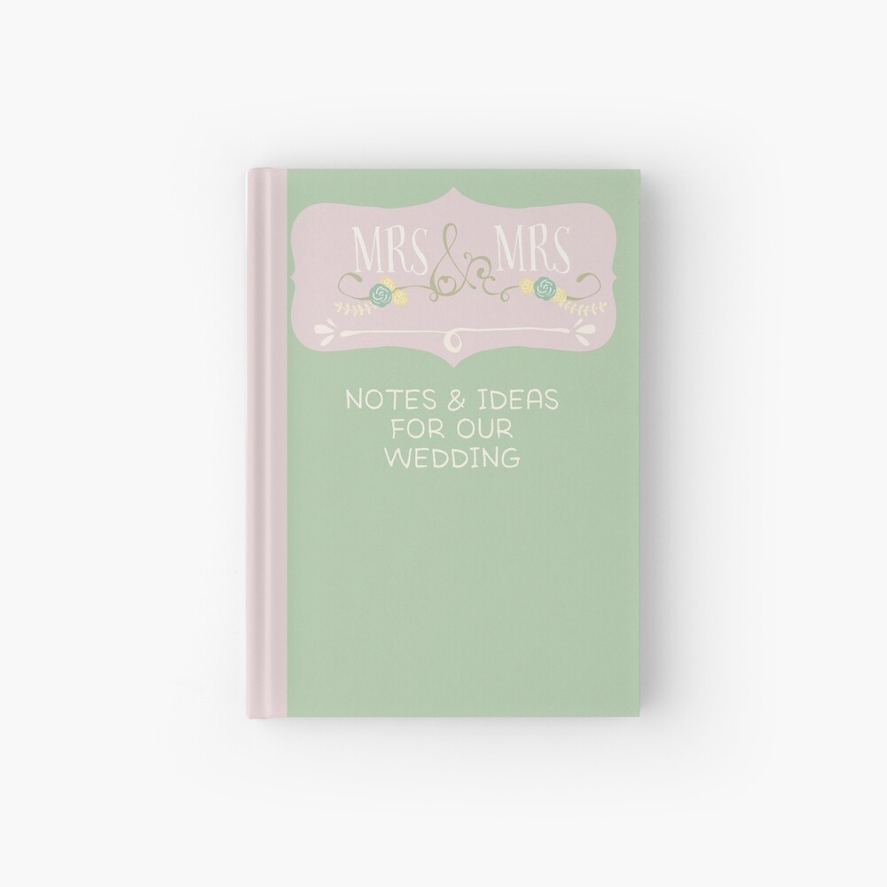 Wedding Planner Journal Mrs And Mrs Hardcover Journal