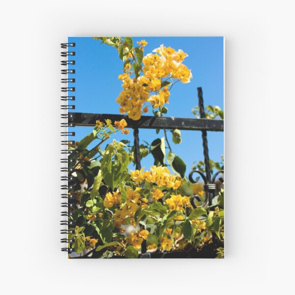 Yellow bougainvillea Spiral Notebook