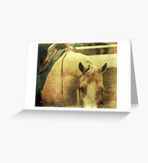 Western Palomino Greeting Card