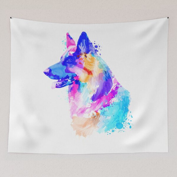 Item preview, German Shepherd, German Shepherd Painting, German Shepherd Portrait, German Shepherd art, German Shepherd illustration designed and sold by RomanDigitalArt.