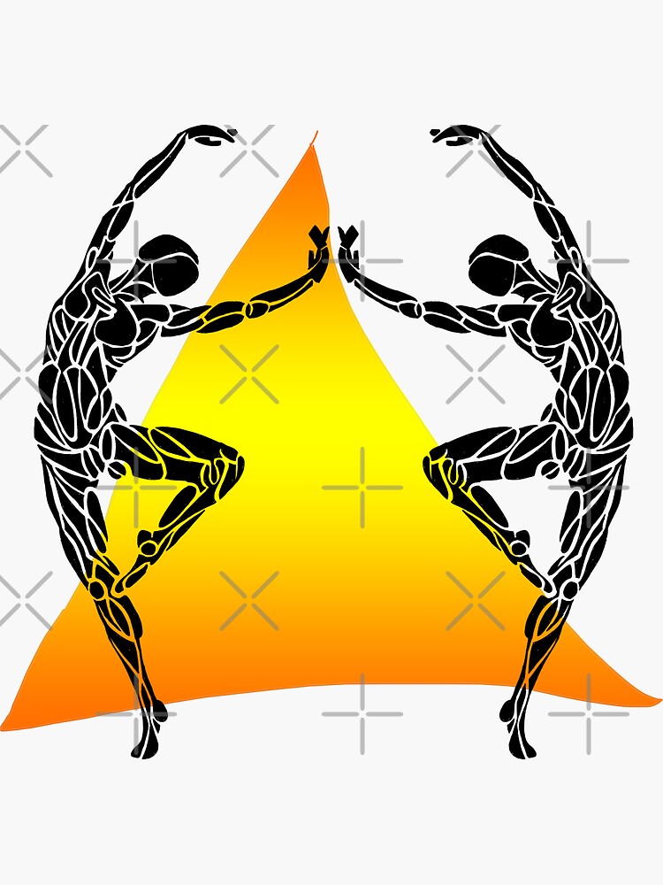 "Dance Triangle Art " Sticker by danceink Redbubble