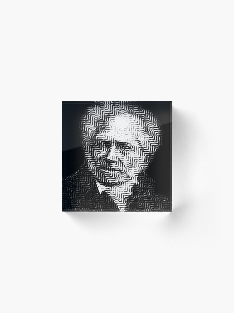 Alternate view of Arthur Schopenhauer Acrylic Block