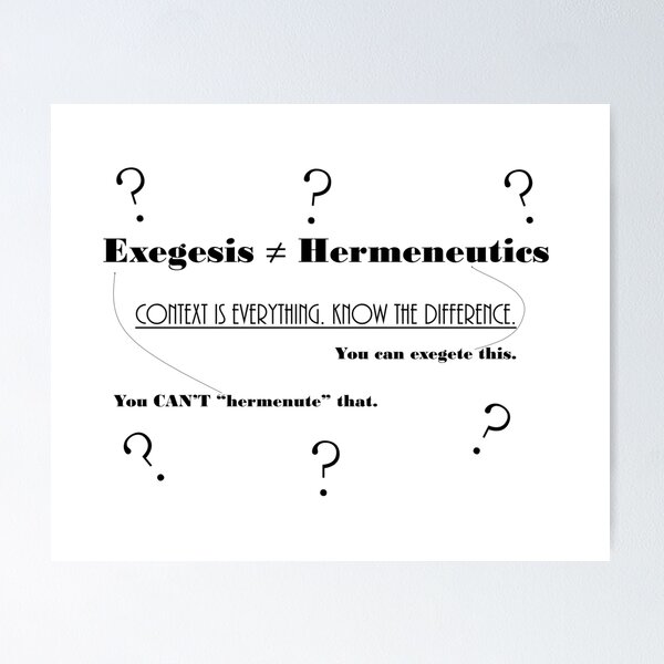 Item preview, Exegesis Vs. Hermeneutics designed and sold by Joshua W.