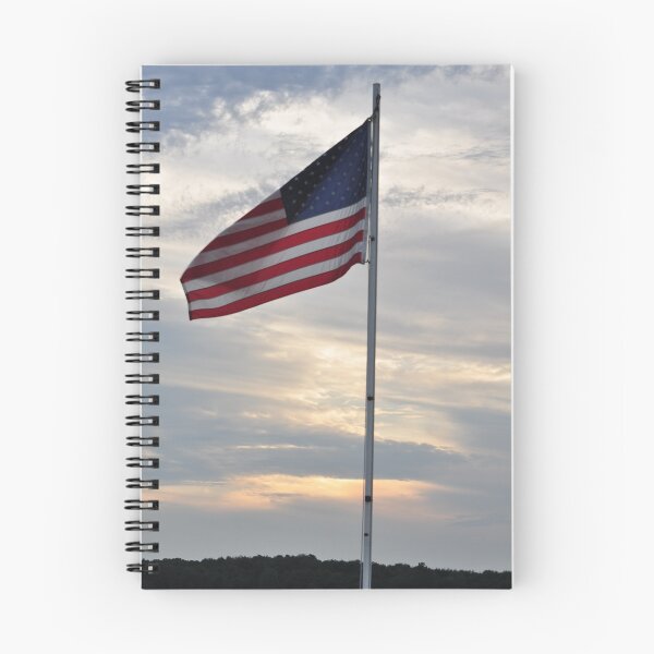 Item preview, Flag at Sunset- Prairie Creek reservoir designed and sold by mltrue.