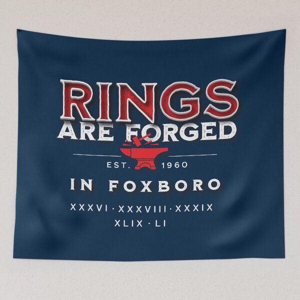 Item preview, Rings are Forged in Foxboro designed and sold by brainstorm.