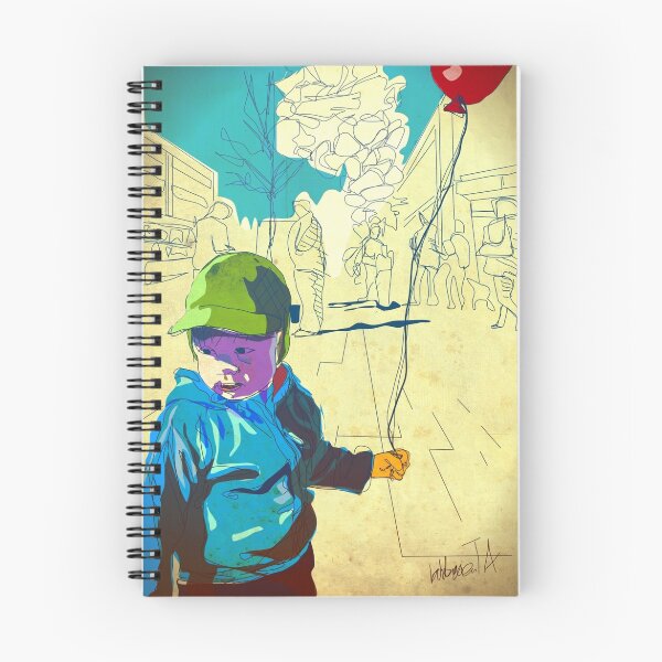 Item preview, Boy and balloon designed and sold by Tepa Lahtinen.