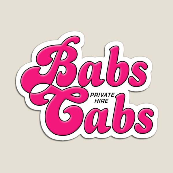 Babs Cabs Magnet