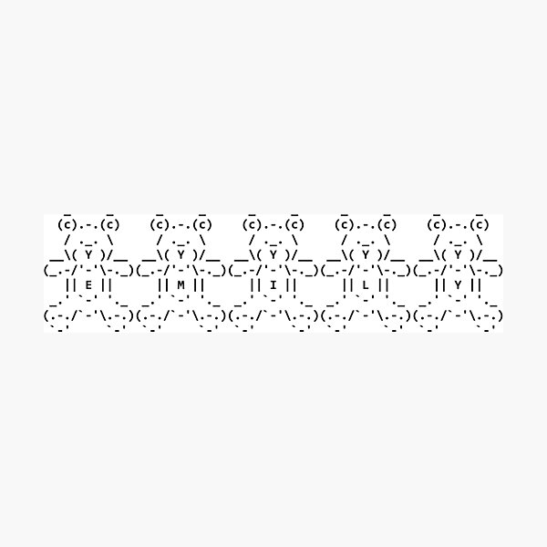 Item preview, "Emily" - ASCII teddy bears designed and sold by picodesign.