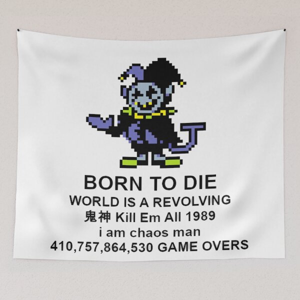 Item preview, Jevil Born to Die Deltarune designed and sold by BoomerUSA.