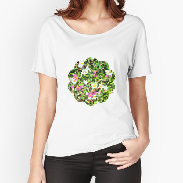 Fleur vitrail #1 T-shirt coupe relax