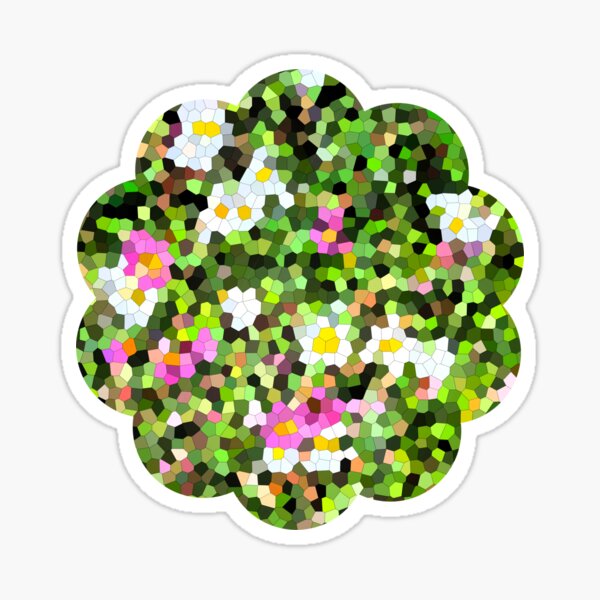 Fleur vitrail #1 Sticker