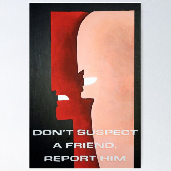 Item preview, Don't Suspect A Friend, Report Him designed and sold by Film Oncle.