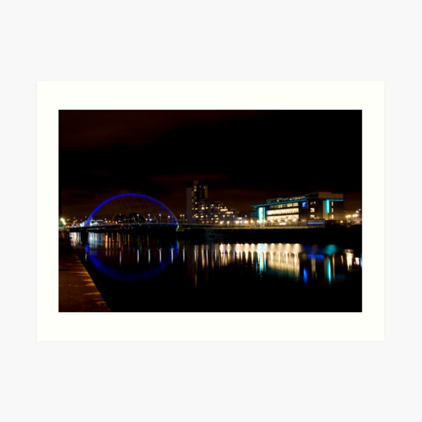 Glasgow Squinty Bridge Art Print