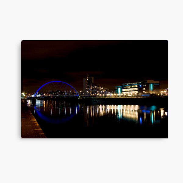 Glasgow Squinty Bridge Canvas Print