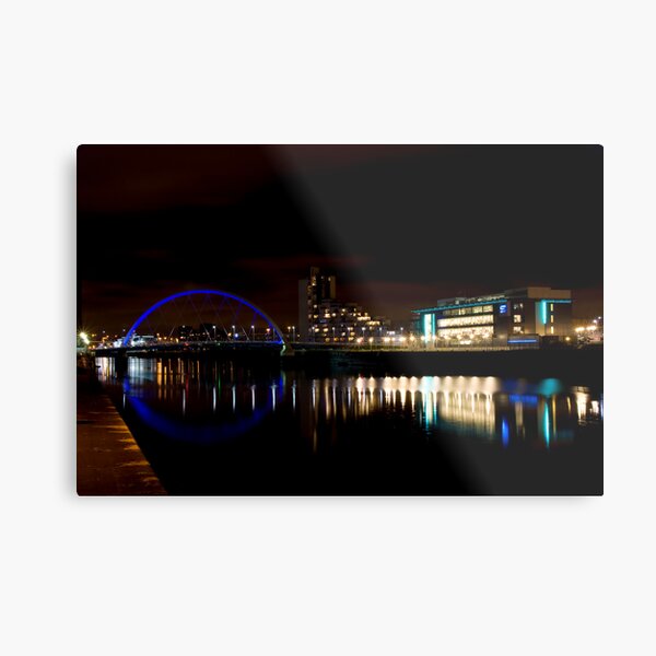 Glasgow Squinty Bridge Metal Print