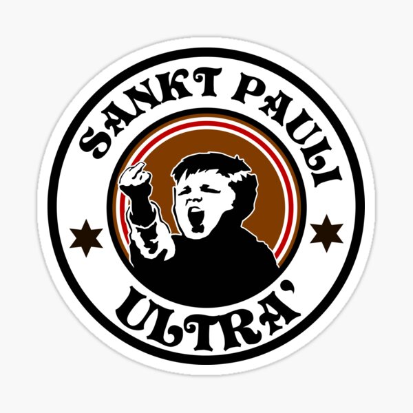 FC St. Pauli Sticker Skull Rainbow Logo Football #308