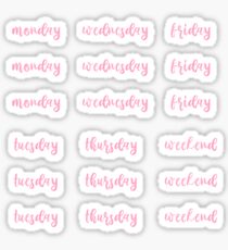 BulletJournal Daily Stickers - Pink Sticker