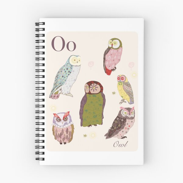 Item preview, alphabet poster - owls designed and sold by whatmilk.