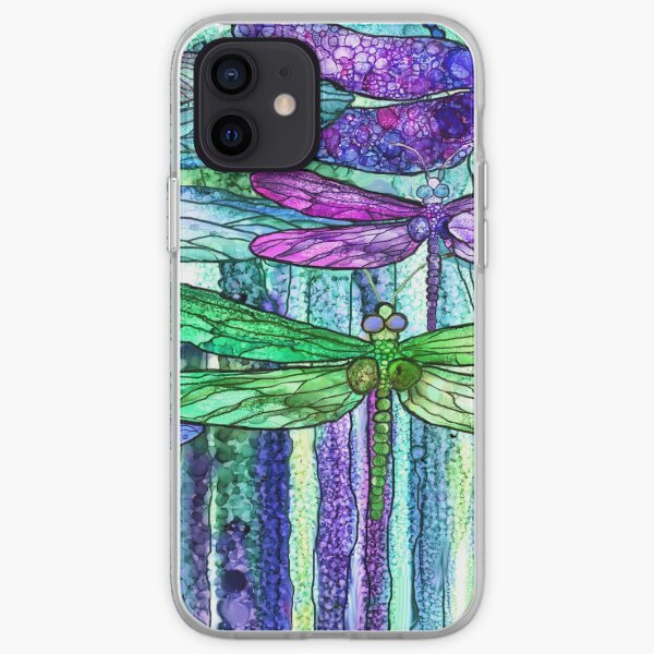 Dragonfly Bloomies 4 - Purple iPhone Soft Case