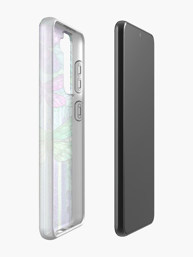 Alternate view of Dragonfly Bloomies 4 - Purple Case & Skin for Samsung Galaxy