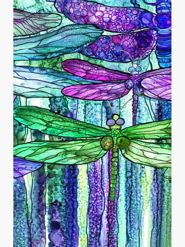 Dragonfly Bloomies 4 - Purple by carolcavalaris