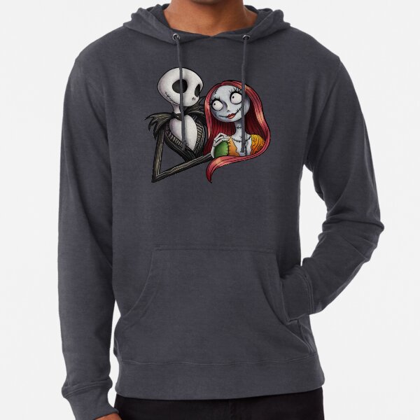 Jack and sally zip up hoodie top