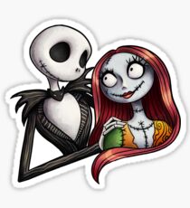 Jack and Sally Stickers | Redbubble