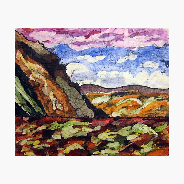 Landscape Scene batik Photographic Print